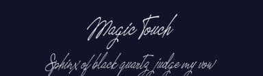 Magic Touch by Billy Argel Fonts ® — Script Handwritten Font — thumbnail 2