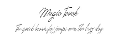Magic Touch by Billy Argel Fonts ® — Script Handwritten Font — thumbnail 1