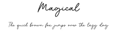 Magical by Graphix Line Studio — Script Handwritten Font — thumbnail 1