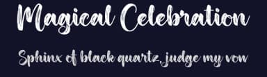 Magical Celebration by Cat.B — Script Handwritten Font — thumbnail 2