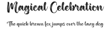 Magical Celebration by Cat.B — Script Handwritten Font — thumbnail 1