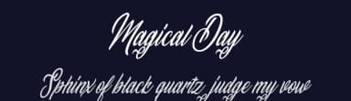 Magical Day by Billy Argel Fonts ® — Script Handwritten Font — thumbnail 2