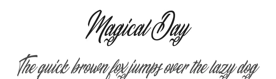 Magical Day by Billy Argel Fonts ® — Script Handwritten Font