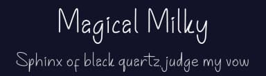 Magical Milky by And Studio — Script Handwritten Font — thumbnail 2