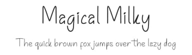 Magical Milky by And Studio — Script Handwritten Font — thumbnail 1