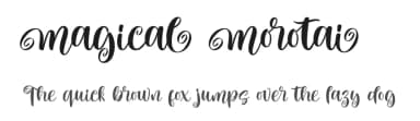 Magical Morotai by Four Lines — Script Handwritten Font — thumbnail 1