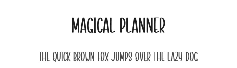 Magical Planner by Scratchones — Script Handwritten Font
