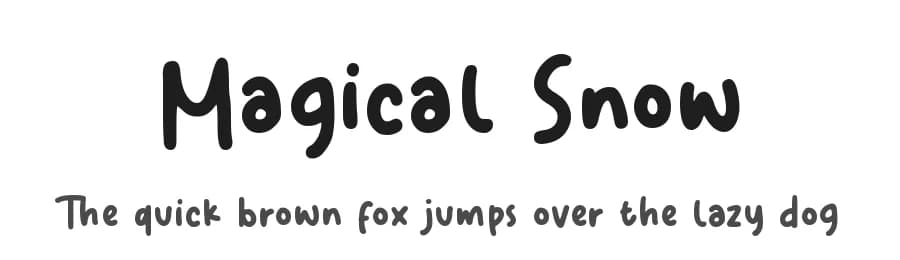 Magical Snow by Sronstudio — Script Handwritten Font