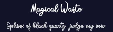 Magical Waste by Billy Argel Fonts ® — Script Handwritten Font — thumbnail 2