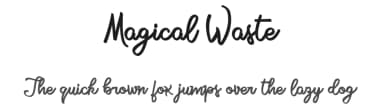 Magical Waste by Billy Argel Fonts ® — Script Handwritten Font — thumbnail 1