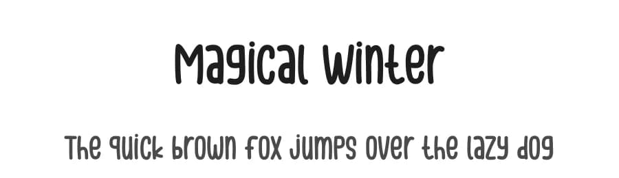 Magical Winter by Graphix Line Studio — Script Handwritten Font