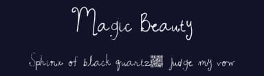 Magic Beauty by Xerographer Fonts — Script Handwritten Font — thumbnail 2