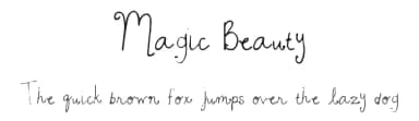 Magic Beauty by Xerographer Fonts — Script Handwritten Font — thumbnail 1