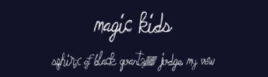 Magic Kids by Xerographer Fonts — Script Handwritten Font — thumbnail 2