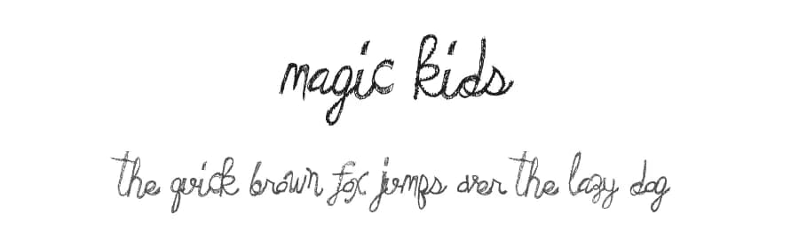 Magic Kids by Xerographer Fonts — Script Handwritten Font