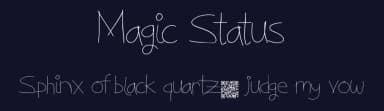 Magic Status by Xerographer Fonts — Script Handwritten Font — thumbnail 2