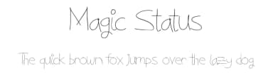 Magic Status by Xerographer Fonts — Script Handwritten Font — thumbnail 1