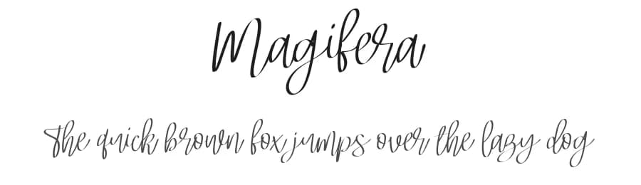 Magifera by Vunira Design — Script Handwritten Font