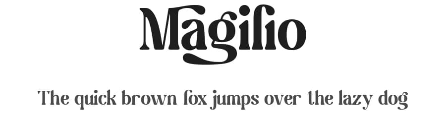 Magilio by Prioritype Co — Serif Font