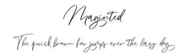 Maginted by Hugefonts — Script Handwritten Font — thumbnail 1