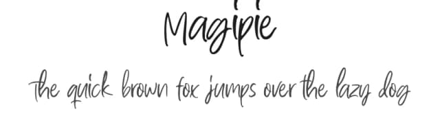 Magipie by Rillatype — Script Handwritten Font