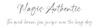 Magis Authentic by Lemonthe — Script Handwritten Font — thumbnail 1