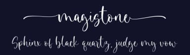 Magistone by Sronstudio — Script Handwritten Font — thumbnail 2