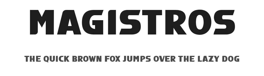 Magistros by Vladimir Nikolic — Sans Serif Font