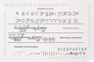 Maglittle Font by leamsign — Script Handwritten Font — thumbnail 6