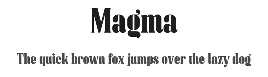 Magma by surotype — Serif Font