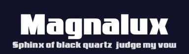 Magnalux by Sharkshock — Sans Serif Font — thumbnail 2