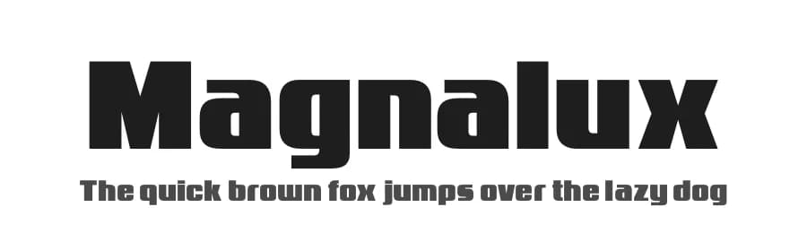 Magnalux by Sharkshock — Sans Serif Font
