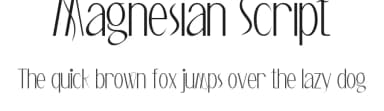 Magnesian Script by Calligraphy Fonts — Script Handwritten Font — thumbnail 1