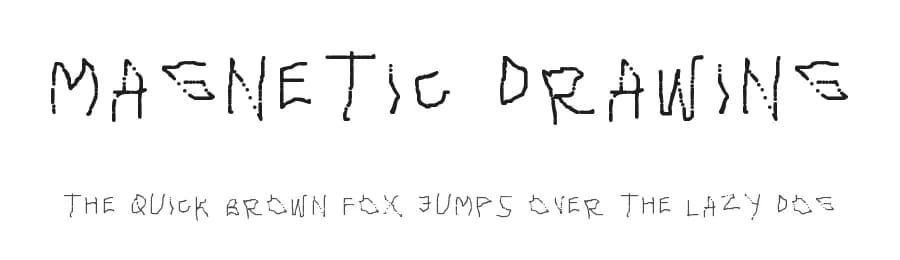 Magnetic Drawing by GGBotNet — Script Handwritten Font