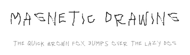 Magnetic Drawing by GGBotNet — Script Handwritten Font