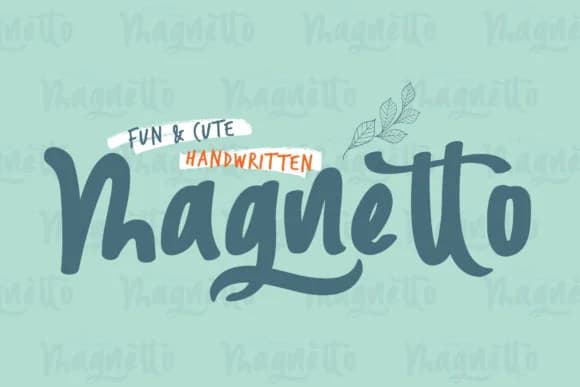 Magnetto Font by Home Crafter Design.co — Script Handwritten Font