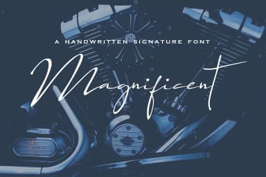 Magnificent Font by aldedesign by aldedesign — Script Handwritten Font — thumbnail 1