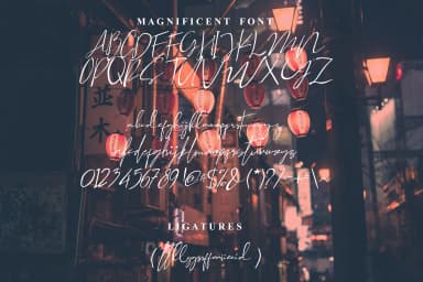 Magnificent Font by aldedesign by aldedesign — Script Handwritten Font — thumbnail 9