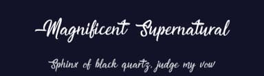 Magnificent Supernatural by Octotype  | Thomas Boucherie — Script Handwritten Font — thumbnail 2