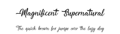 Magnificent Supernatural by Octotype  | Thomas Boucherie — Script Handwritten Font — thumbnail 1