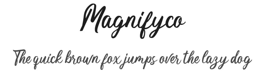 Magnifyco by Creatype Studio — Script Handwritten Font
