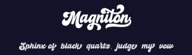 Magniton by MJB Letters — Script Handwritten Font — thumbnail 2