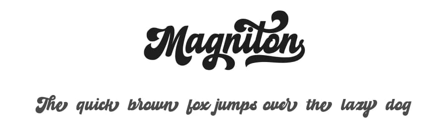 Magniton by MJB Letters — Script Handwritten Font