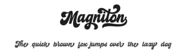 Magniton by MJB Letters — Script Handwritten Font — thumbnail 1