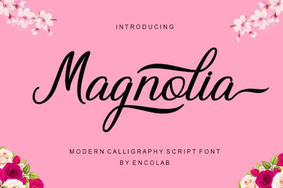 Magnolia Font by Encolab by Encolab — Script Handwritten Font — preview 1