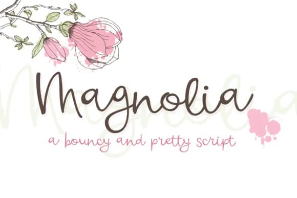 Magnolia Font by Illustration Ink by Illustration Ink — Script Handwritten Font
