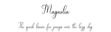 Magnolia by MJB Letters — Script Handwritten Font — thumbnail 1