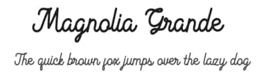 Magnolia Grande by Hanzel Space — Script Handwritten Font — thumbnail 1