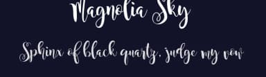 Magnolia Sky by StereoType — Script Handwritten Font — thumbnail 2