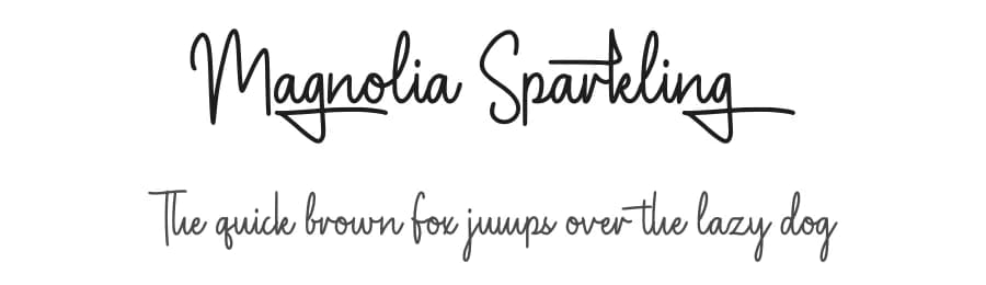 Magnolia Sparkling by Allouse Studio — Script Handwritten Font